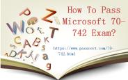 Microsoft MCSA 70-742 questions and answers