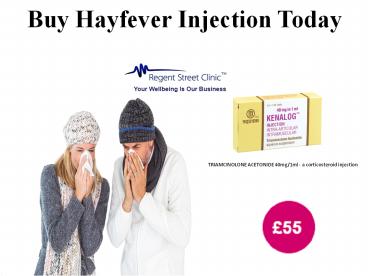 Buy Hayfever Injection today