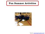 Fun Summer Activities