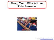 Keep Your Kids Active This Summer