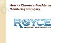 How to Choose a Fire Alarm Monitoring Company PowerPoint PPT Presentation