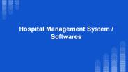 Hospital Management System Softwares