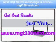 MGT 330 NERD knowledge is divine--mgt330nerd.com