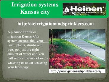 Irrigation kansas city