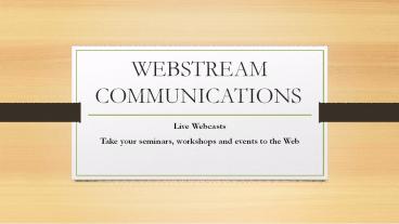 Why go for webcasting services in India?