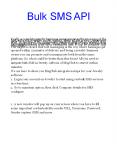 Bulk SMS API For Business To Generate Leads (1) PowerPoint PPT Presentation