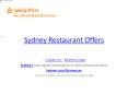 Sydney Restaurant Offers (2) PowerPoint PPT Presentation
