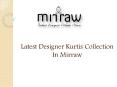 Latest Designer Trendy & Stylish Kurtis Collection In Mirraw