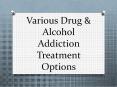 Various Drug & Alcohol Addiction Treatment Options PowerPoint PPT Presentation