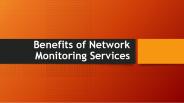 Benefits of Network Monitoring Services