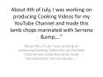 About 4th of July, I was working on producing Cooking Videos for my YouTube Channel and made this lamb chops marinated with Serrano &amp;…” PowerPoint PPT Presentation