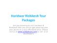 Haridwar Rishikesh Tour Packages PowerPoint PPT Presentation