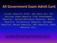 All Government Exam Admit Card (2)