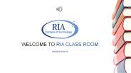 Advanced JAVA Course in Bangalore - RIA Classroom