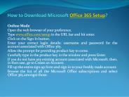 How to Download and Install Office Setup