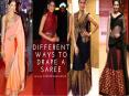 Different ways to drape a Saree