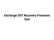 Exchange OST Recovery Freeware