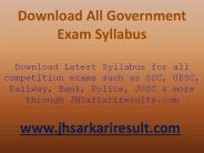 Download All Government Exam Syllabus