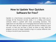 How to Renew and Update Your Quicken Software?