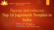 Top 10 Jagannath Temples in India