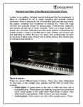 Demand and Sale of the Musical Instrument Piano