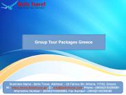Group Tour Packages Greece - Betis Travel
