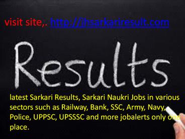 Latest Government Results (32)