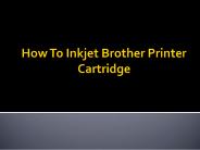 How To Refill Inkjet Brother Printer Cartridge