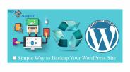 how to backup wordpress site.
