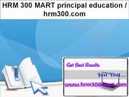 HRM 300 MART principal education / hrm300.com