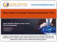 Stock Trading and Market Tips-Sharetrade