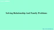Solving Relationship And Family Problems