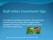 Gall mites treatment tips