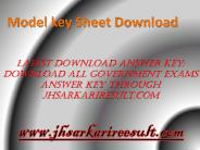 Model key Sheet Download