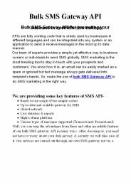 Bulk SMS Gateway API provides Live statistics & reports