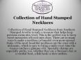 Collection of Hand Stamped Necklaces PowerPoint PPT Presentation