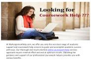Best Online Coursework Help & Writing Service in UK
