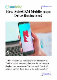 How SuiteCRM Mobile Apps Drive Businesses?