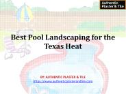Best Pool Landscaping for the Texas Heat