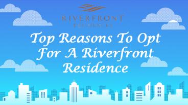 New Property Launch At Singapore | Riverfront Residence
