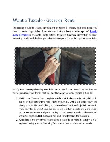 Phuket Best Custom Tailor for Tuxedo Suits in Thailand