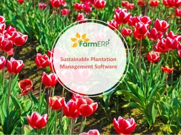FarmERP-Sustainable Plantation Management Software