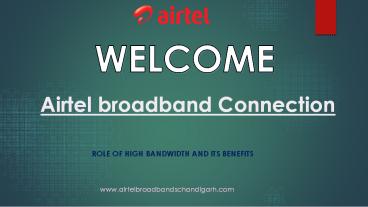 Airtel broadband Connection
