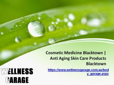 Cosmetic Medicine Blacktown