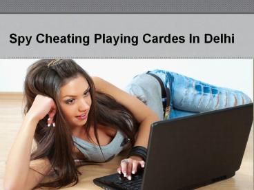 Spy Cheating Playing Cards in Delhi
