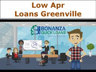 Low Apr Loans Greenville