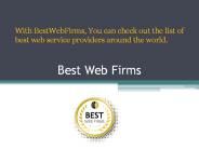 Best SEO Web Design Companies - Best Web Firms