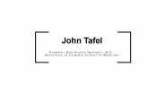 John Tafel - Operating as a Private Membership Association