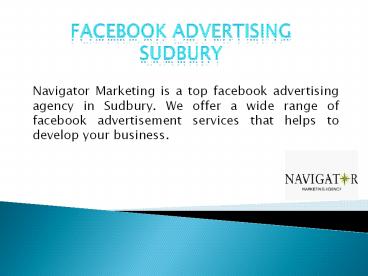Sudbury Facebook Advertising Company | Navigator Marketing