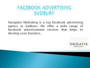 Sudbury Facebook Advertising Company | Navigator Marketing